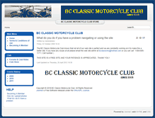 Tablet Screenshot of bcclassicmotorcycleclub.com